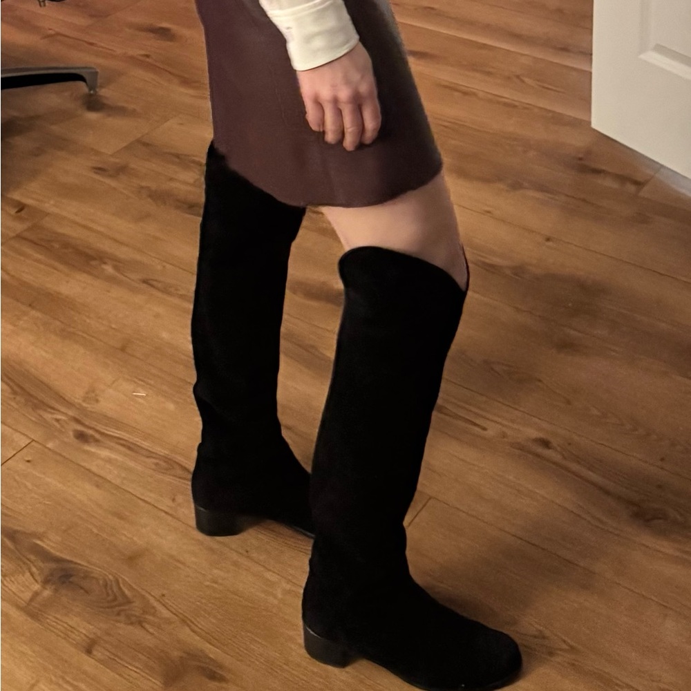 STUART WEITZMAN Suede Over the knee boot 8.5 - Picture 4 of 12